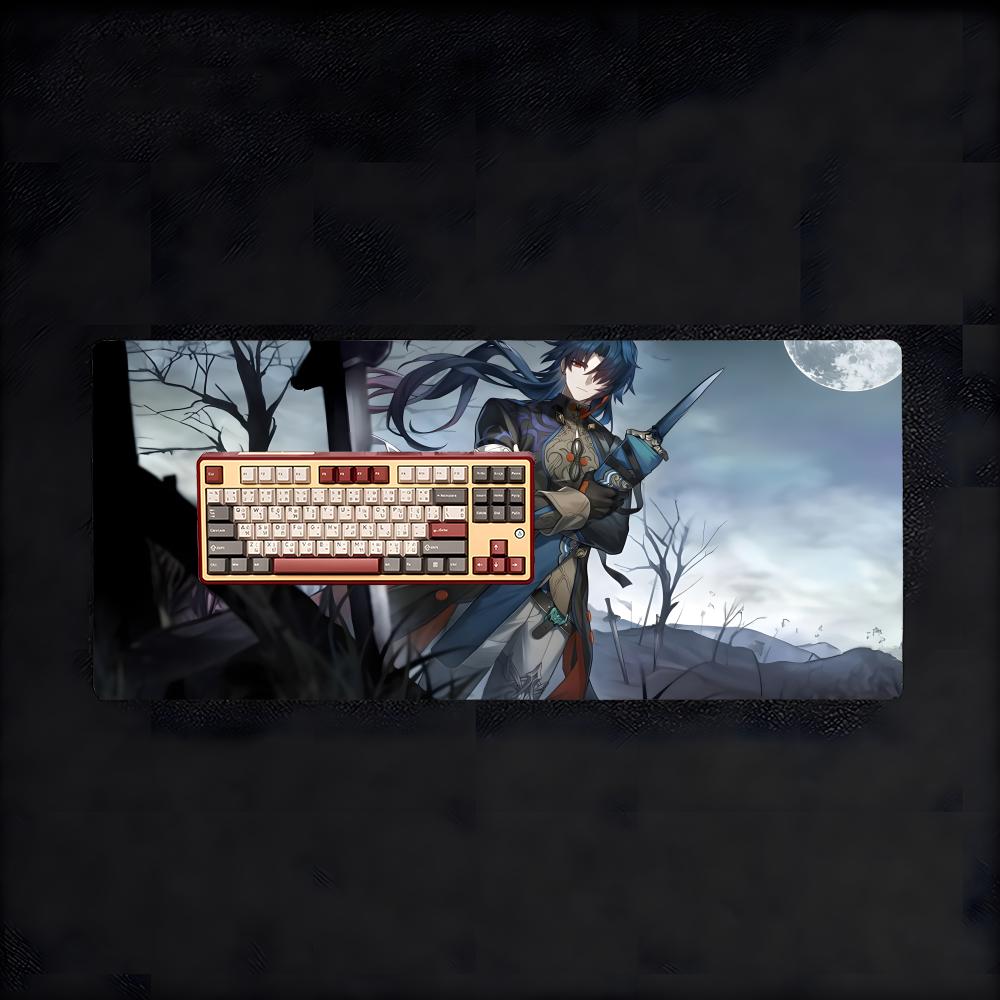 Dreamy Bladee Vocalists Mouse Pad NonSlip Large Desk Mat Thick Stitched Edge Gaming Mousepad