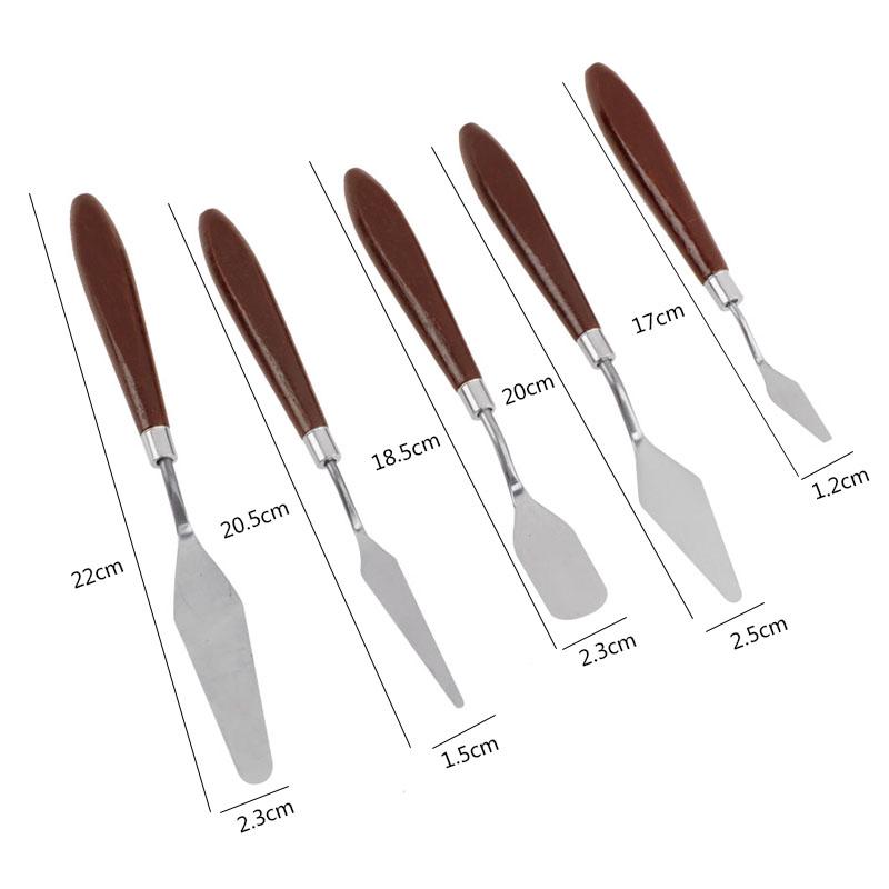 5 шт./компл. лопаточка из нержавеющей стали, кондитерские инструменты, миксер для крема для торта, скребок, лопата