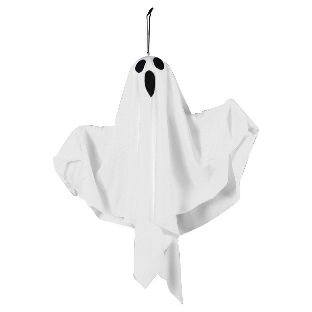 Halloween Glowing White Ghost Waterproof LED Door Hanging Ghosts Horror Props for Halloween Garden Home Room Decoration