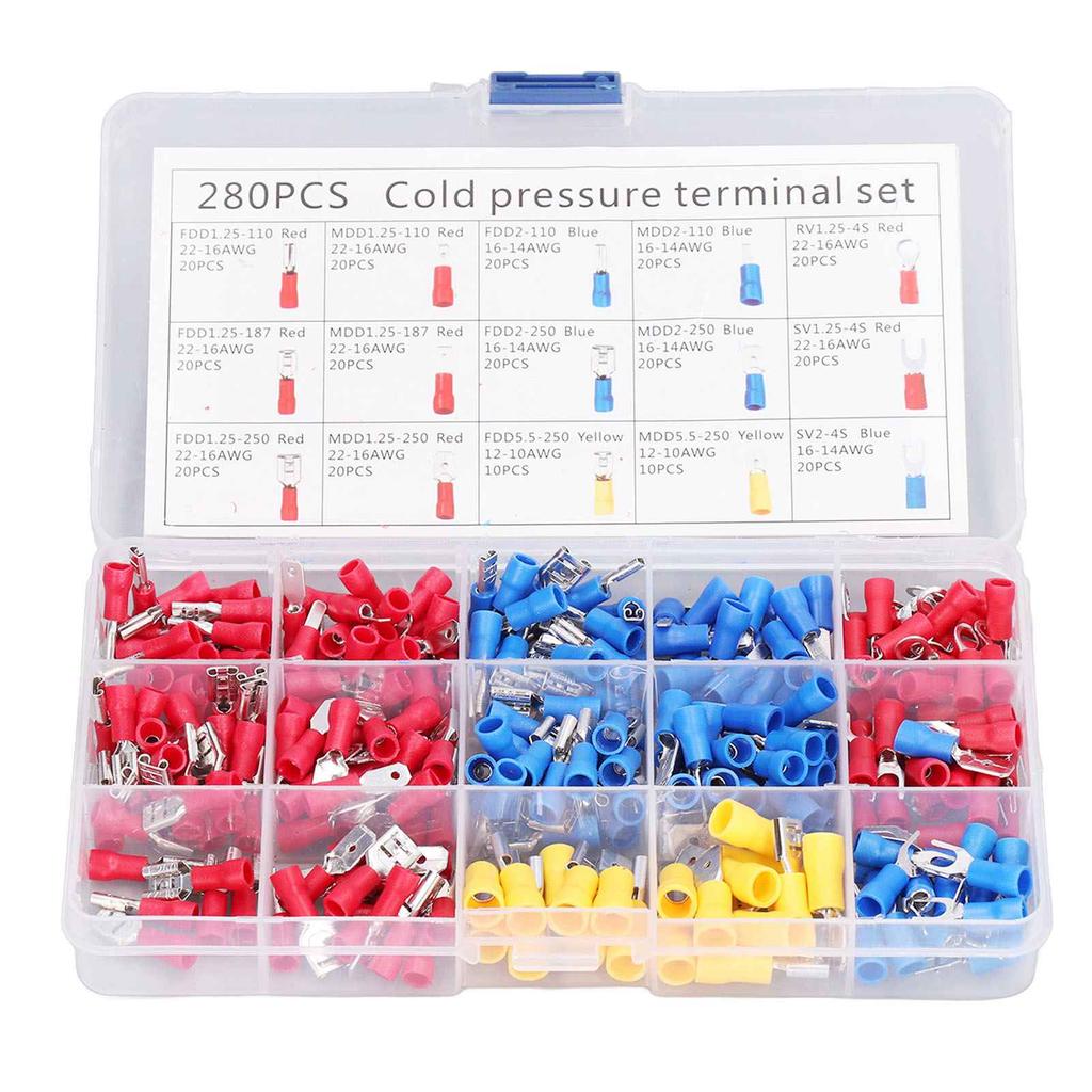 Изолированная электрическая клемма вилка кольцо лопастного типа быстроразъемный проводной соединитель ассортимент