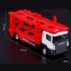 1/64 Scania Truck Car Car Carrier Trailer Transporter Белый цвет