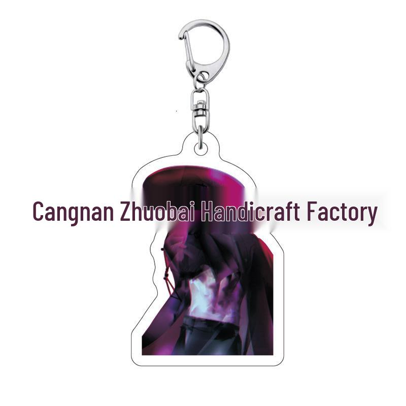 K-pop Брелок для ключей с женской группой «Охотники на демонов»: Милый акриловый брелок для школьной сумки Lumi, Zoe, Mira & Qin Yu