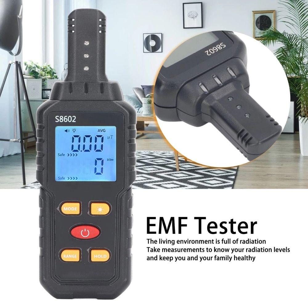 High Precision Electromagnetic Radiation Tester Backlight Digital EMF Meter  Electrician