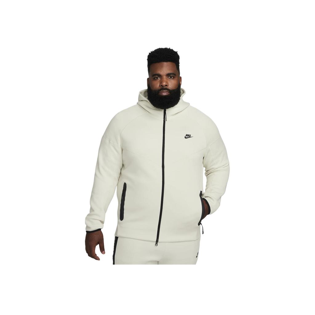 Nike Sportswear Tech Fleece Windrunner Full Zip Hoodie Sea Glass/Black Men Tops Cream FB7921-020