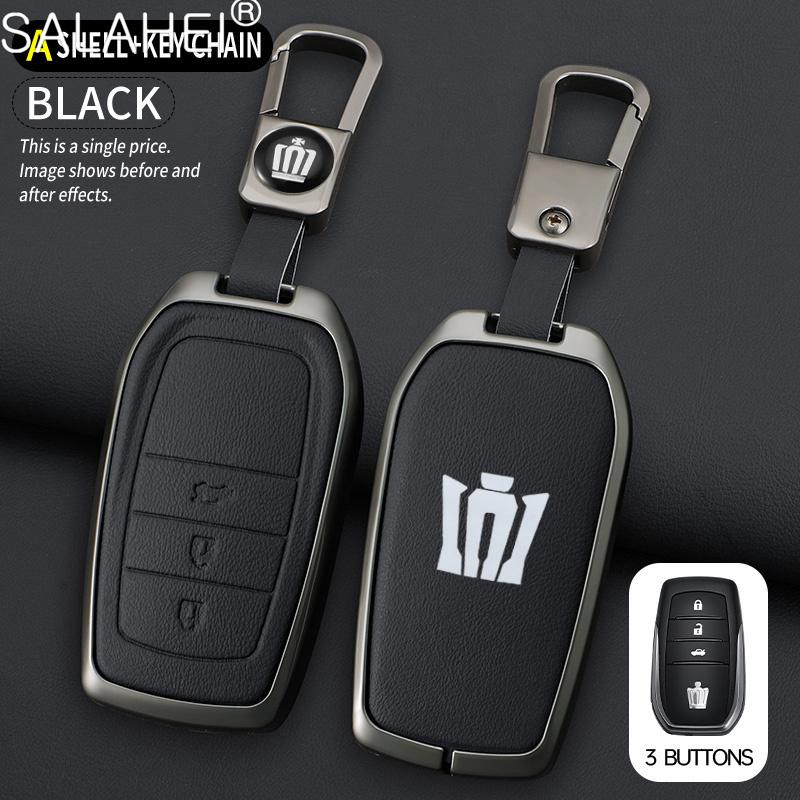Zinc Alloy Car Key Case Cover Shell Holder For Toyota Corolla Prius RAV4 Crown Hilux Fortuner Camry Land Cruiser Prado CHR Altis