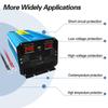 6000W (Peak) 12V To 220V 3000W Rated Power Pure Sine Wave Inverter with Display For Truck RV Home Solar Off-Grid System