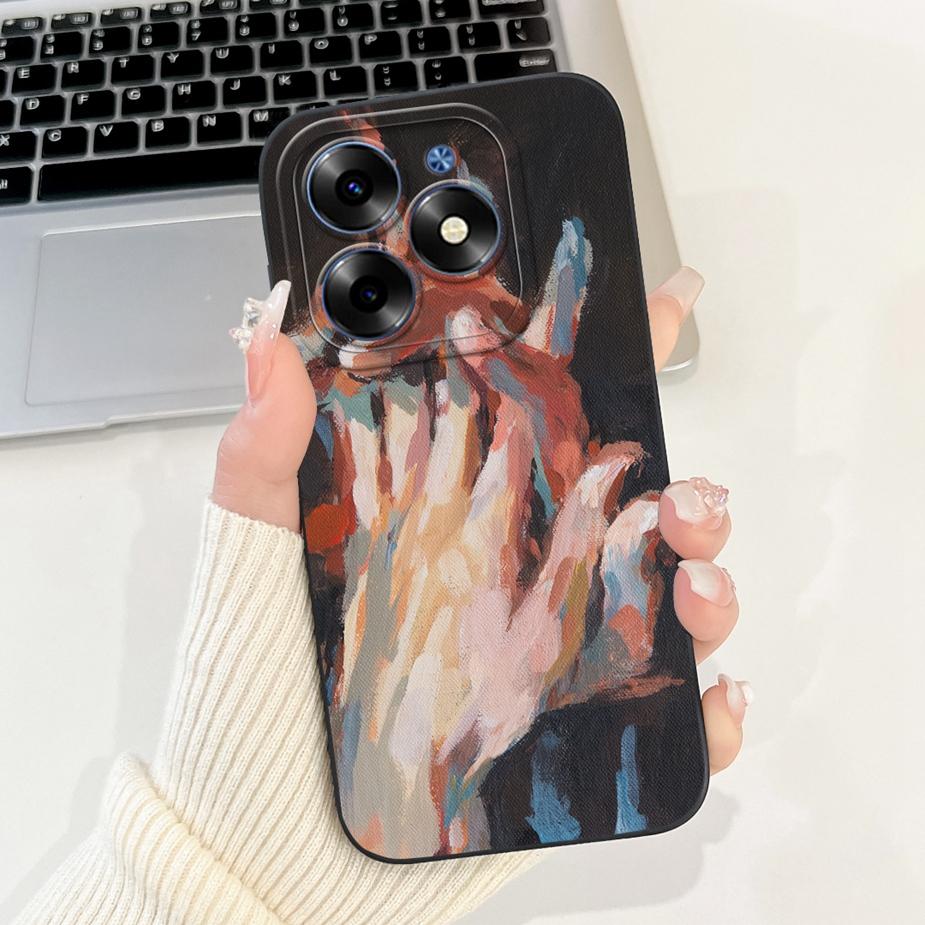 Чехол для Tecno Spark 20C Spark20 Pro KJ6 Милые Животные Картонная Крышка Мягкий ТПУ Чехол для Телефона Для Tecno Spark 20 Pro Plus Spark20 Корпус