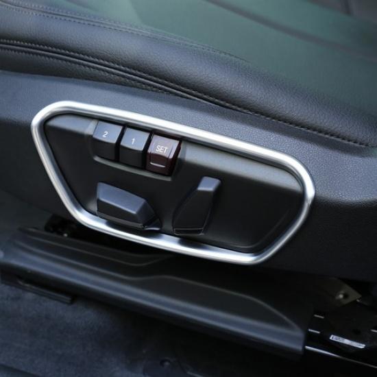 ABS Chrome Seat Adjust Handle Button Panel Trim For Toyota Supra -2024
