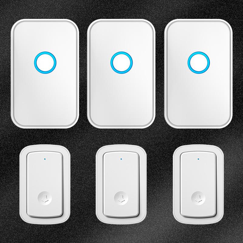 Wireless Rechargeable Doorbell with Long-Range Remote, Waterproof Design, and Smart Reminder Function.