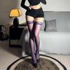 Sexy Summer Lace Women Stockings Lolita Tight Fitting Breathable Transparent Stockings Y2K Fashion Charm Purple Long Socks