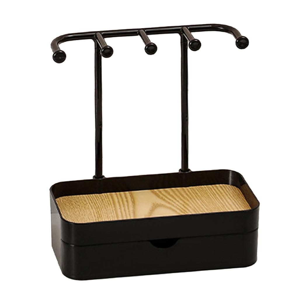 Jewelry   Double Layer Jewelry Drawer Storage Display Rack for Necklaces Bracelet Ear