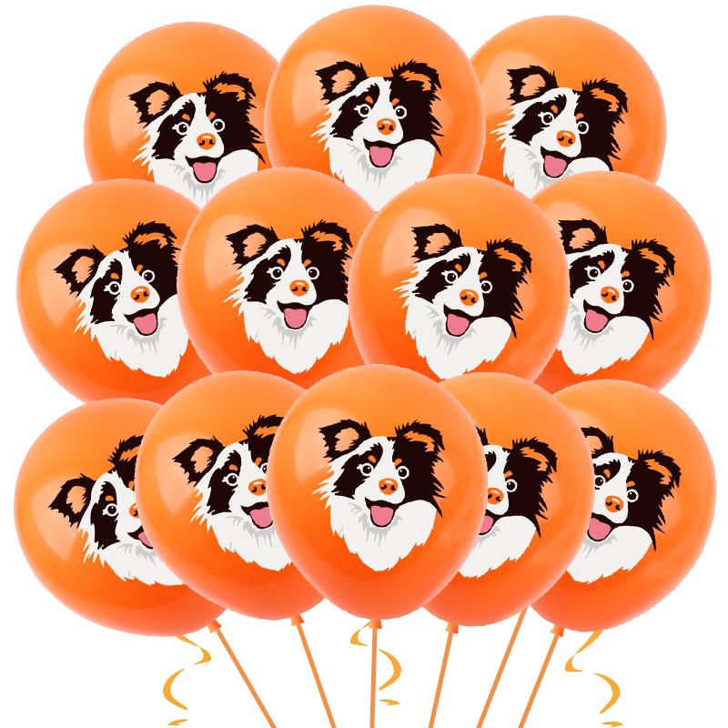 Cat Pet Dog Birthday Party Latex Balloons Cute Cartoon Kitten Print Balloons Supplies Meow Kitty Theme Balloons for Birthday