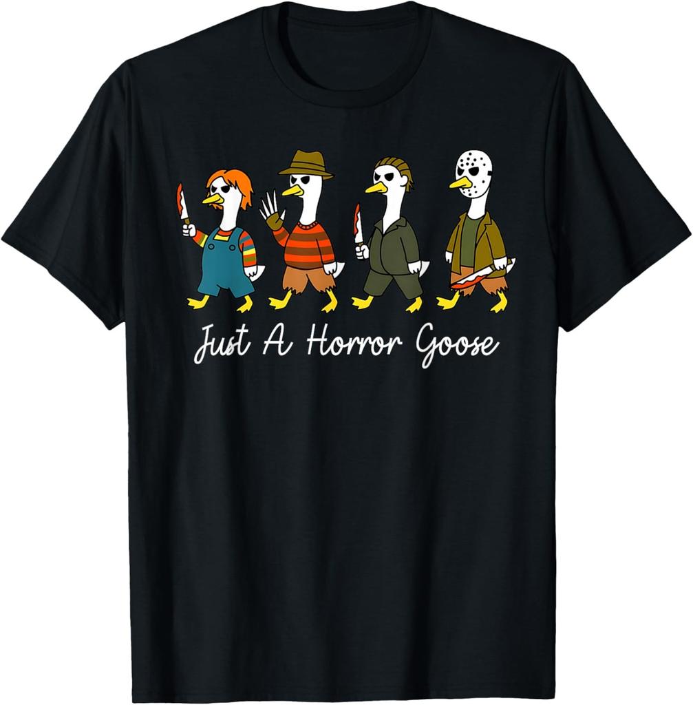 Just A Horror Goose Halloween Costume Funny Fun Unisex T-Shirt
