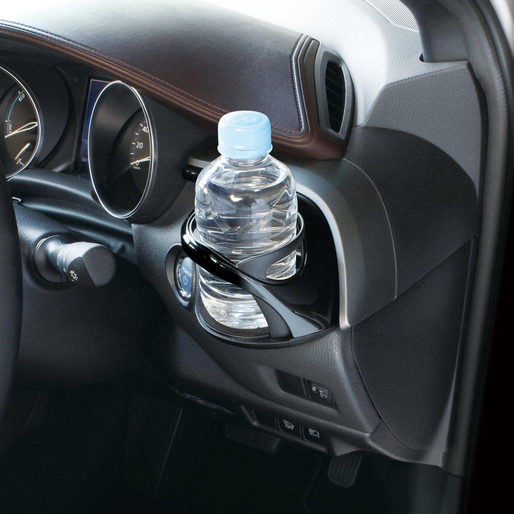 Tsuchiya Yac Car Model Specification Toyota CHR Exclusive Air Conditioner Drink Holder for Driver Seat (Tsuchiya Yac) C-HR Black/Silver SY-C1