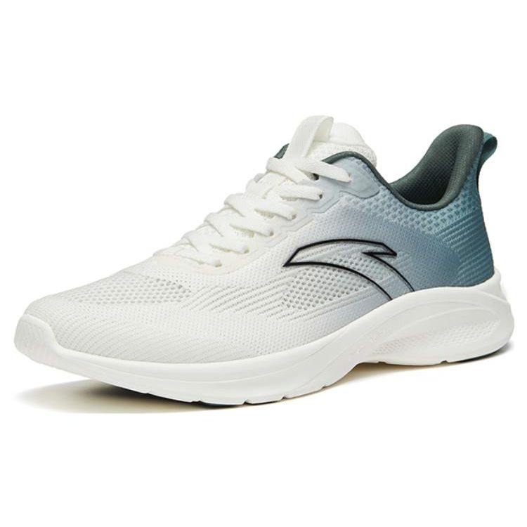 Anta Running Series Fabric TPU Low-Top Running Shoes Men Sneakers White Bamboo Gray 112355576-3