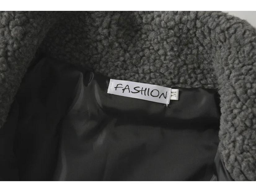 Men's Trendy Korean Lambskin Winter Cotton Jacket with Velvet Lining - Loose Fit, Stand Collar