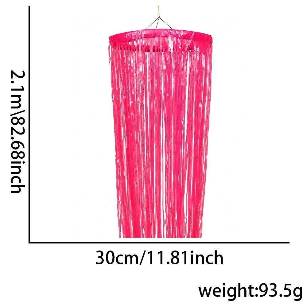 Tube Hanging Design Neon Tassel Curtain Fluorescent Streamer Under Black Light