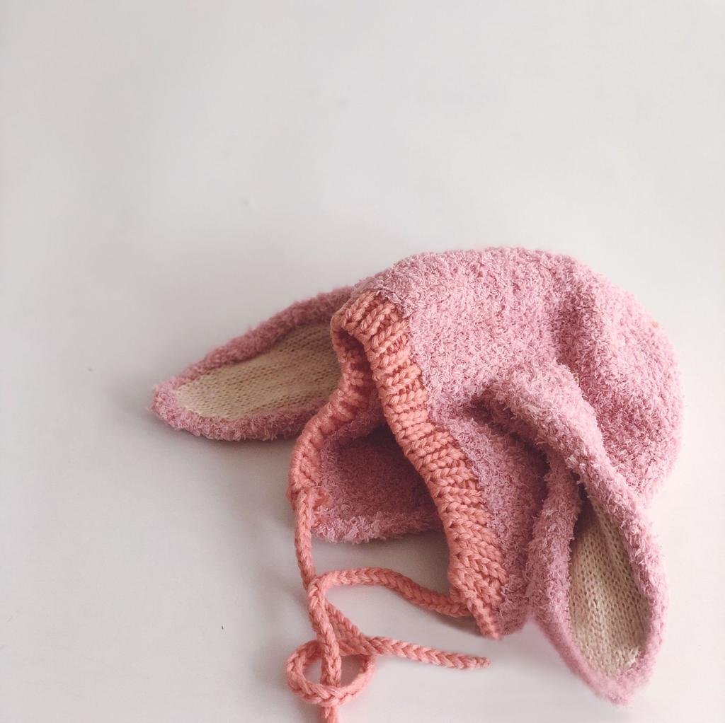 Winter Plush Baby Bunny Hat Cute Warm Kids Beanie Cap Korean Infant Girls Boys Knit Ear Protection Caps Toddler Bonnet