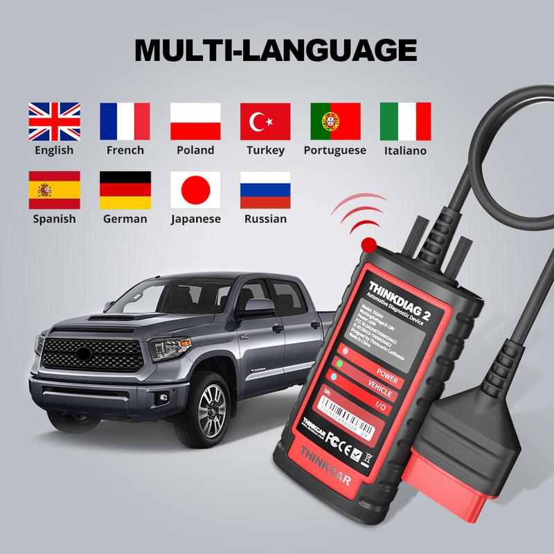 THINKCAR THINKDIAG 2 / KINGBOLEN Ediag Plus CAN FD Все системы 15 Сервисов Сброса Кодирование ЭБУ Сканер OBD2 Автомобильный Диагностический Инструмент