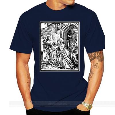 Футболка Memento Mori - Ганс Гольбейн Пляска Смерти Помни Череп Скелет Оккультный