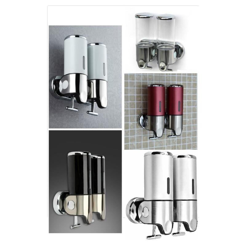 Элегантный диспенсер для мыла из ABS с одной и двумя емкостями, с ручным нажатием, для коммерческих ванных комнат