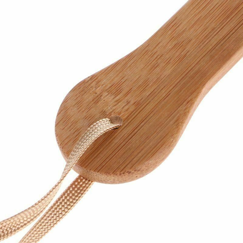 Big 35.7Cm Natural Bamboo Wood Paddle Spanking Impact Play Fetish Paddles