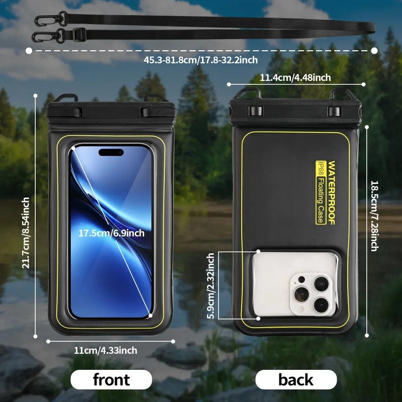 HAISSKY Classic Sponge Floating Waterproof Phone Bags For iPhone 17 Pro Max 17 Air 16E15 Plus Samsung Xiaomi Swim Drifting Pouch