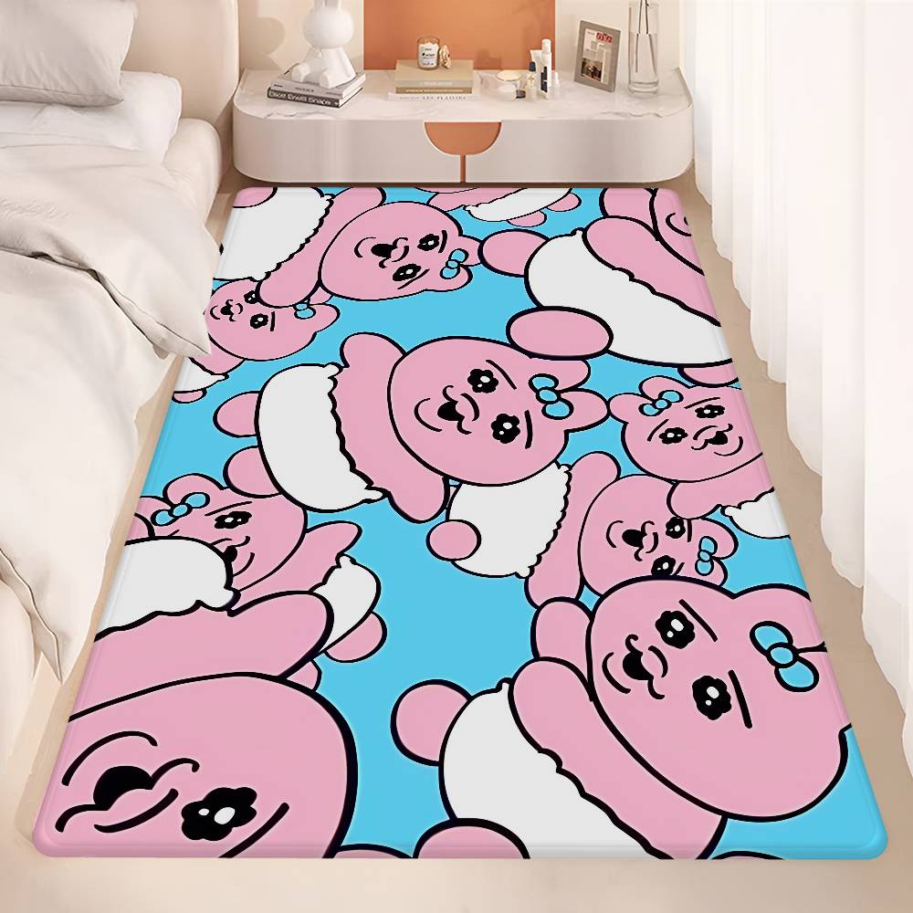 O-OpanchuS-S Usagi Bathroom Mat Retro Multiple Choice Living Room Kitchen Rug Non-Slip Bedside Mats