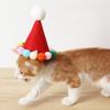 Pet Dog Cat Non-woven Hairball Christmas Hat Headwear Wool Toy Cat Dog Ornaments Pet Supplies