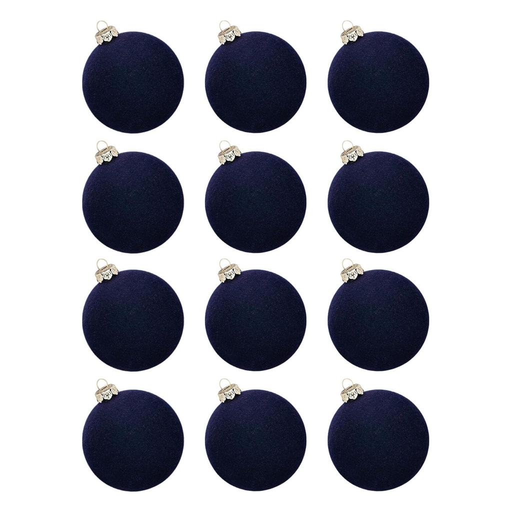 Christmas Ball Ornaments Velvet Plastic Shatterproof Baubles for Home Decoration Christmas Tree Accessories