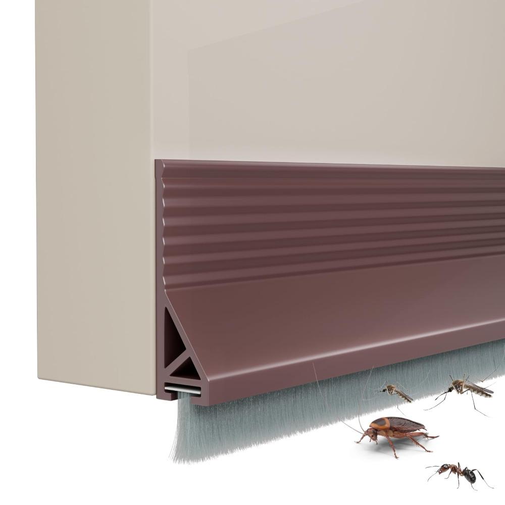 Силиконовый материал Уплотнительная полоса для двери Щеточный дизайн Уплотнитель от сквозняка под дверь Уплотнитель под дверь Межкомнатные двери