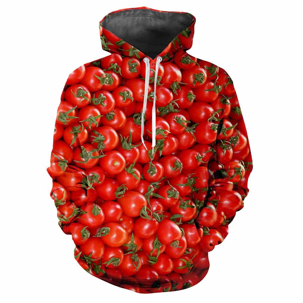 Autumn Fruit Vegetable 3D Print Hoodies Men Women Fashion Casual Sweatshirts Oversized Hoodie Pullovers Tracksuit Clothing