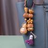 Golden Sandalwood Cute Star Gourd Car Pendant for Peace