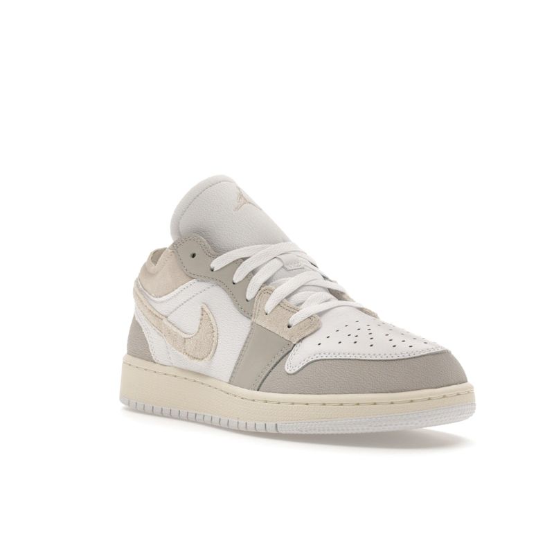 Кроссовки Air Jordan 1 Low SE Craft FB9139-002 для больших детей, кожаные, низкие