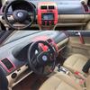Для Volkswagen VW Polo 2002-2010 Накладки на центральную консоль, ручки дверей из углеродного волокна, наклейки, стайлинг автомобиля, аксессуары