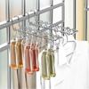 Windproof Socks Drying Rack Stainless Steel Socks Clips Durable Laundry Hanger  Balcony