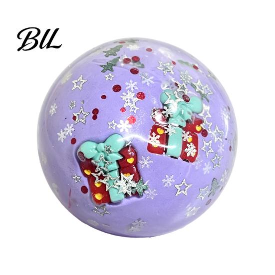 Anxiety Relief Gadget 1/4Pcs Christmas Stress Ball Fidget Toy, Squeezable Ball, Xmas Kids Toys Theme Sensory Party Favors for Adults and Relaxing Toy