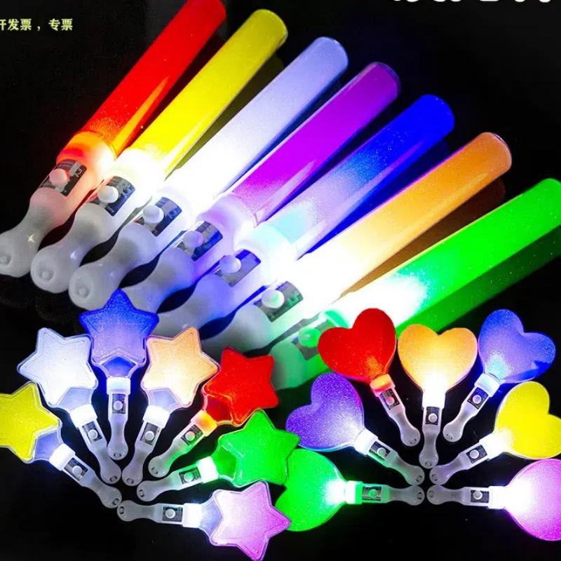 1-10pcs Kpop Lightstick Fluorescent Stick Concert Pentagram Glow Stick Handheld Flashing Rod Idol Idol Support Rods