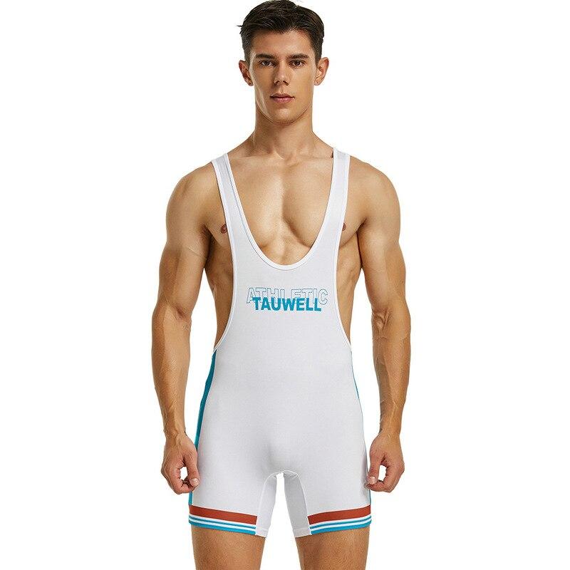 Men's Fun Tight Vest Wrestling Suit Fitness Swimming Shark Pants Body Suit Lingerie