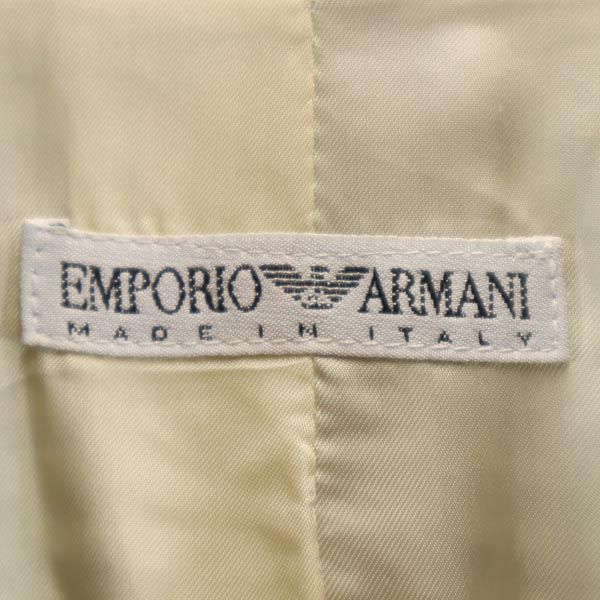 Emporio Armani Сделано в Италии шерстяной приталенный жакет 38 Бежевый x черный блейзер Женский Б/у