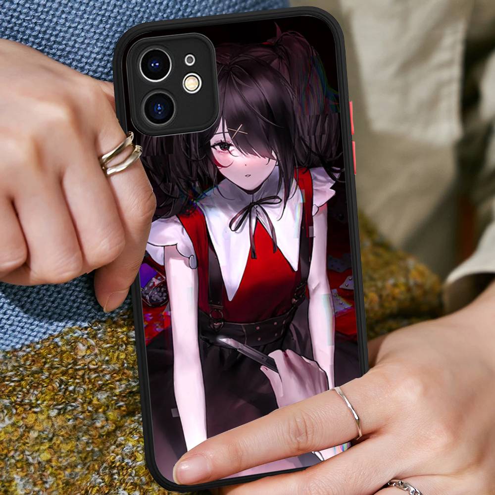 Аниме Needy Streamer Overload Для iPhone 11 12 13 14 15 16 Pro Max Plus X XS MAX Ударопрочный Матовый Задний Чехол