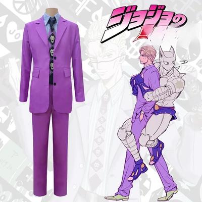 Косплей костюм Кавасири Ёситака из JoJo's Bizarre Adventure, Алмаз Несокрушимый
