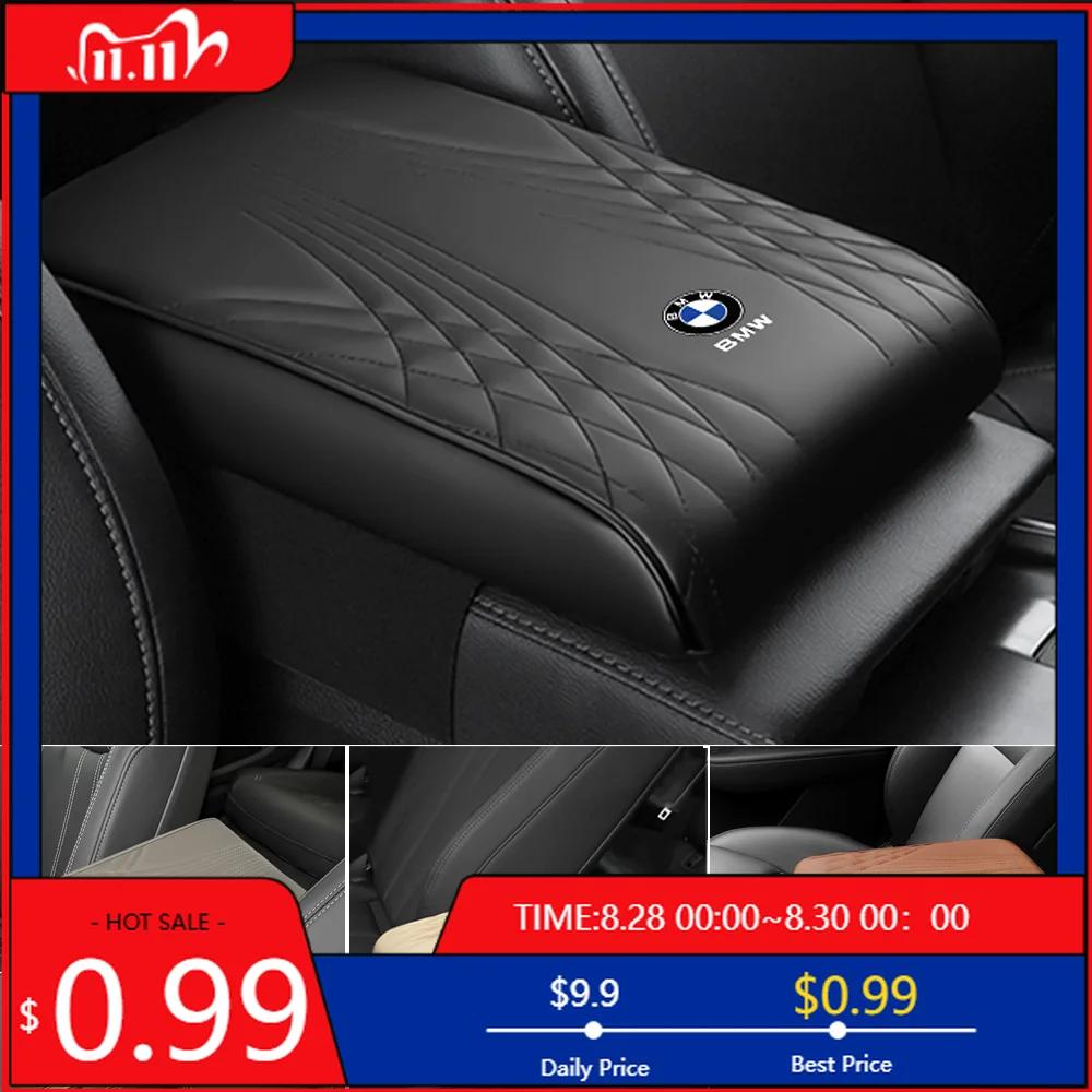 BAAZ2 Car Sticker For BMW Car Armrest Box Height Pad PU Leather Memory Foam Height Pad Auto Center Armrest Protective Cushion Support