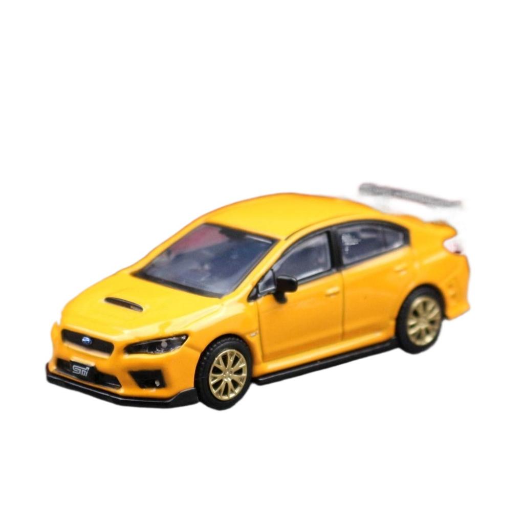 1/64 Subaru STI WRX Super Racing Toy Car JKM JDM Миниатюрная модель литого под давлением автомобиля из металлического сплава Бесплатные колеса Коллекция Подарков
