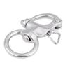 2Pcs 316 Stainless Steel Snap Shackle Round Brace Ring Stainless Steel Buckle  Boating Applications