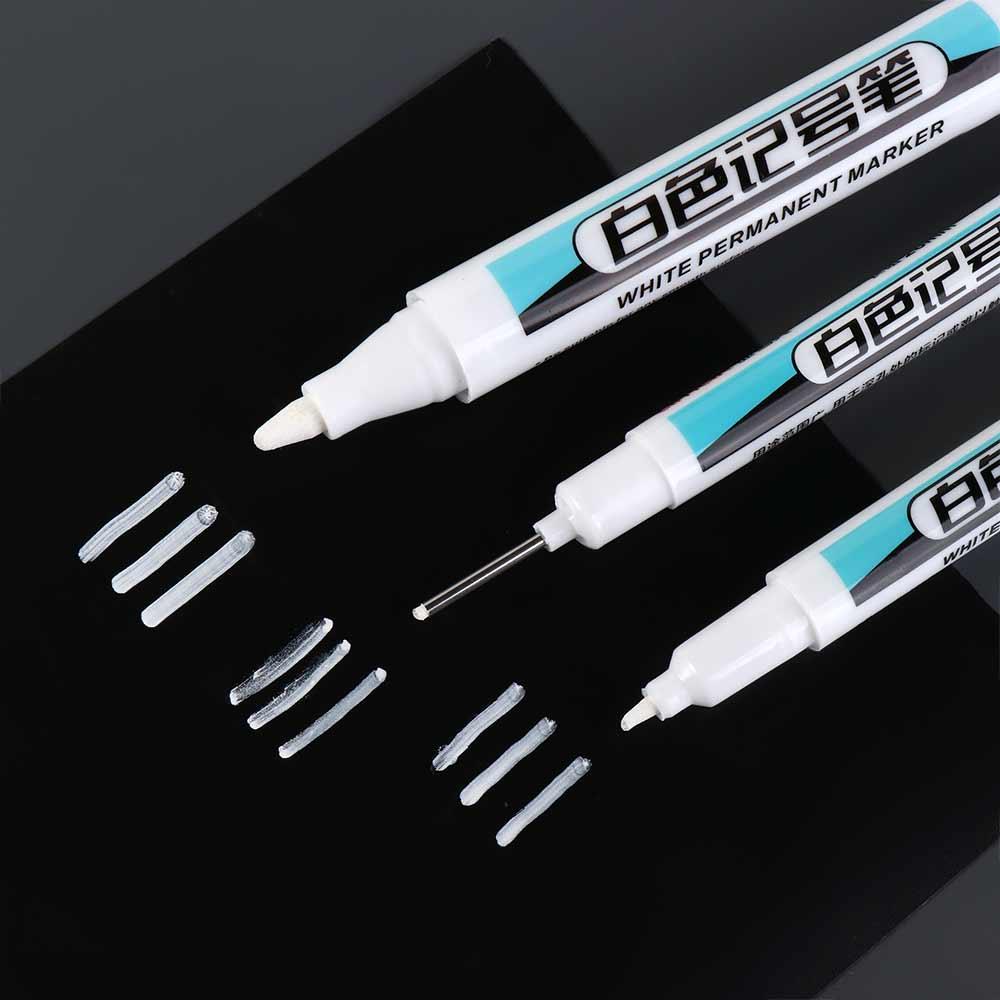 Не легко выцветает белая перманентная краска ручка 0.7мм/1.0мм/.2.5мм масляный маркер ручка граффити