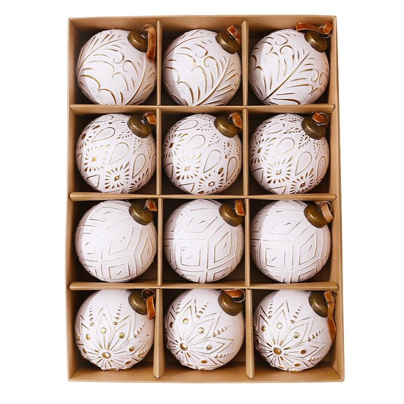 Christmas Ball Ornaments Lightweight Christmas Tree Decoration Vintage Christmas Balls Plastic Holiday Ornament Set For Window