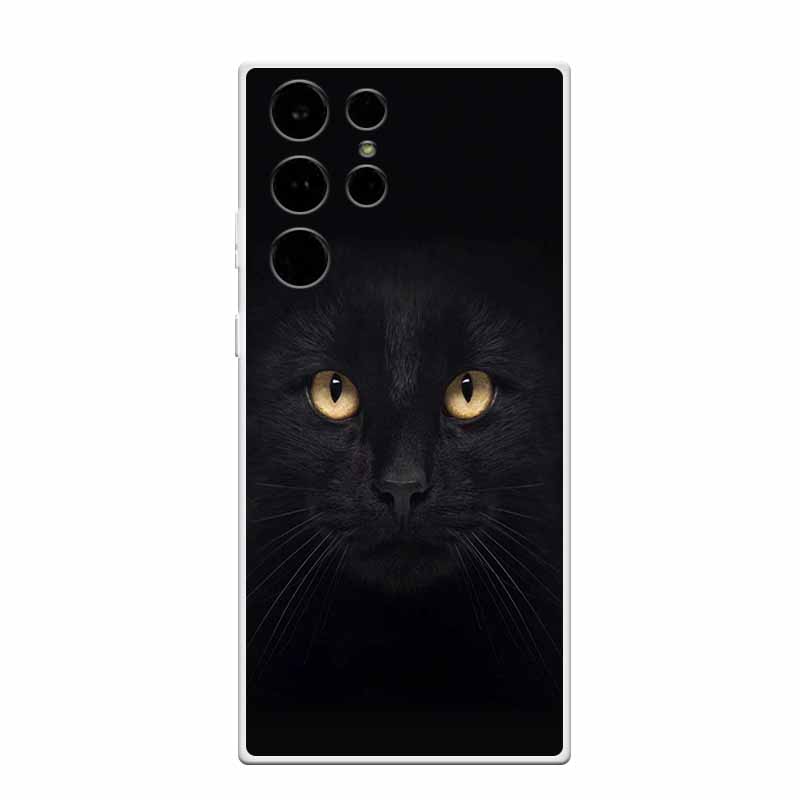 Clear Soft Case for Samsung S23 Ultra Silicone TPU Phone Back Cover for Samsung Galaxy S23 Samsung S23 Transparent Animal Coque