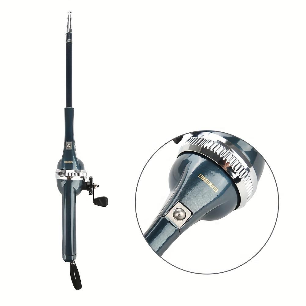 Сверхлегкое складное удилище из нержавеющей стали со встроенной катушкой - Компактная, прочная снасть для рыбалки в пресной и соленой воде