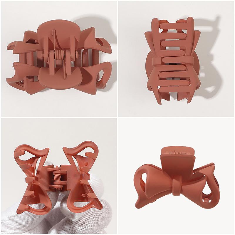 4,5 см матовый простой бант заколка для волос маленькая уличная женская зажимная акула заколка для волос праздничный праздничный аксессуар для волос для девушек подарок